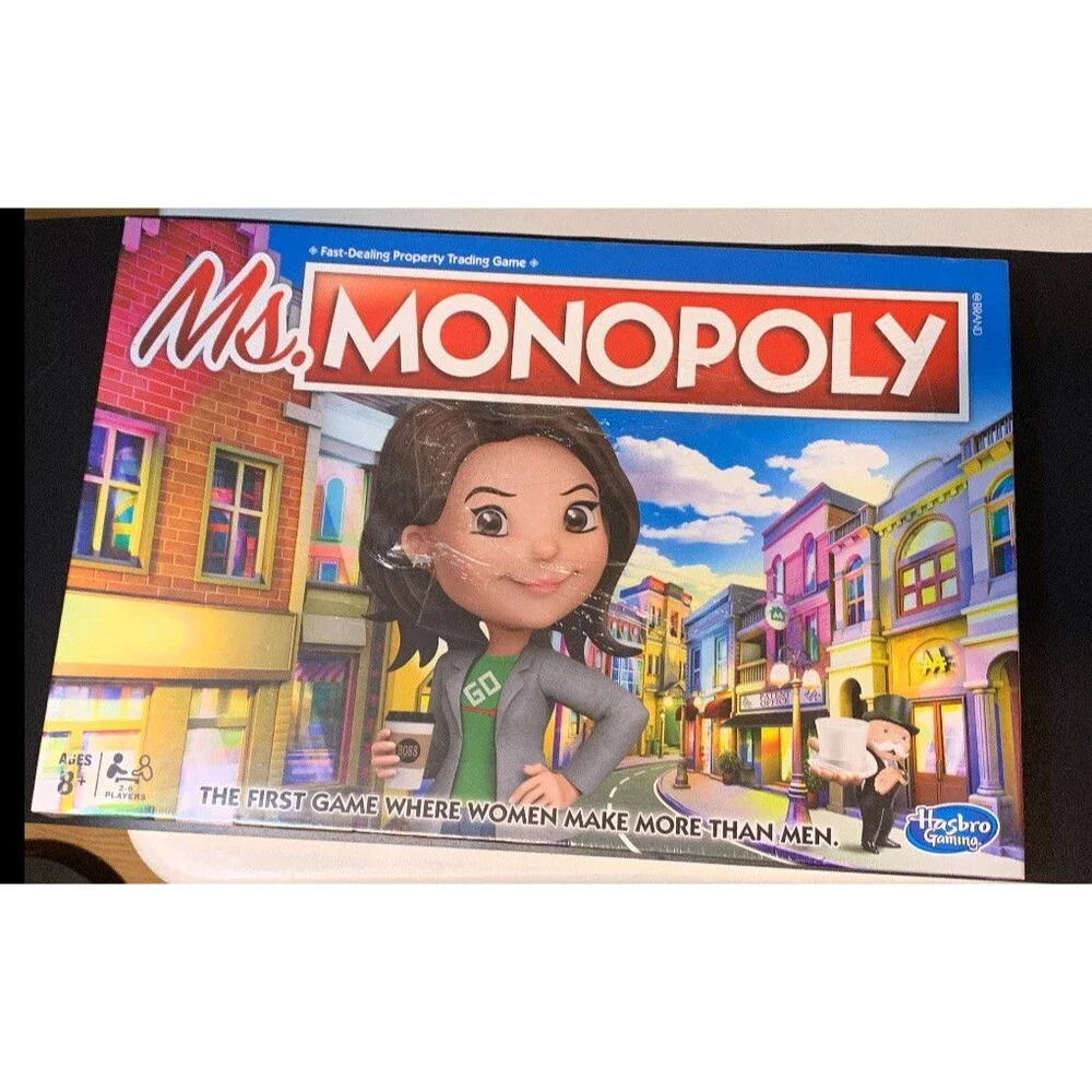 Hasbro Ms. Monopoly Board Game. Fun For The Whole Family. 